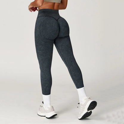 High Waisted Ribbed Yoga Pants