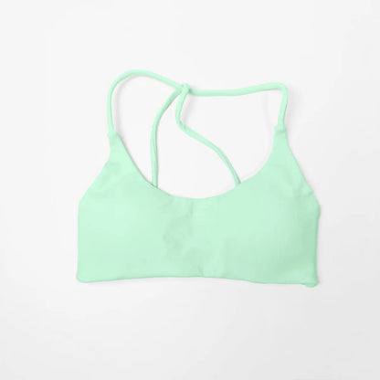 NCLAGEN Twist Back Bra High Support Sports Top Women Gym Wear Workout  Push-up Seamless Yoga Underwear Fitness Running