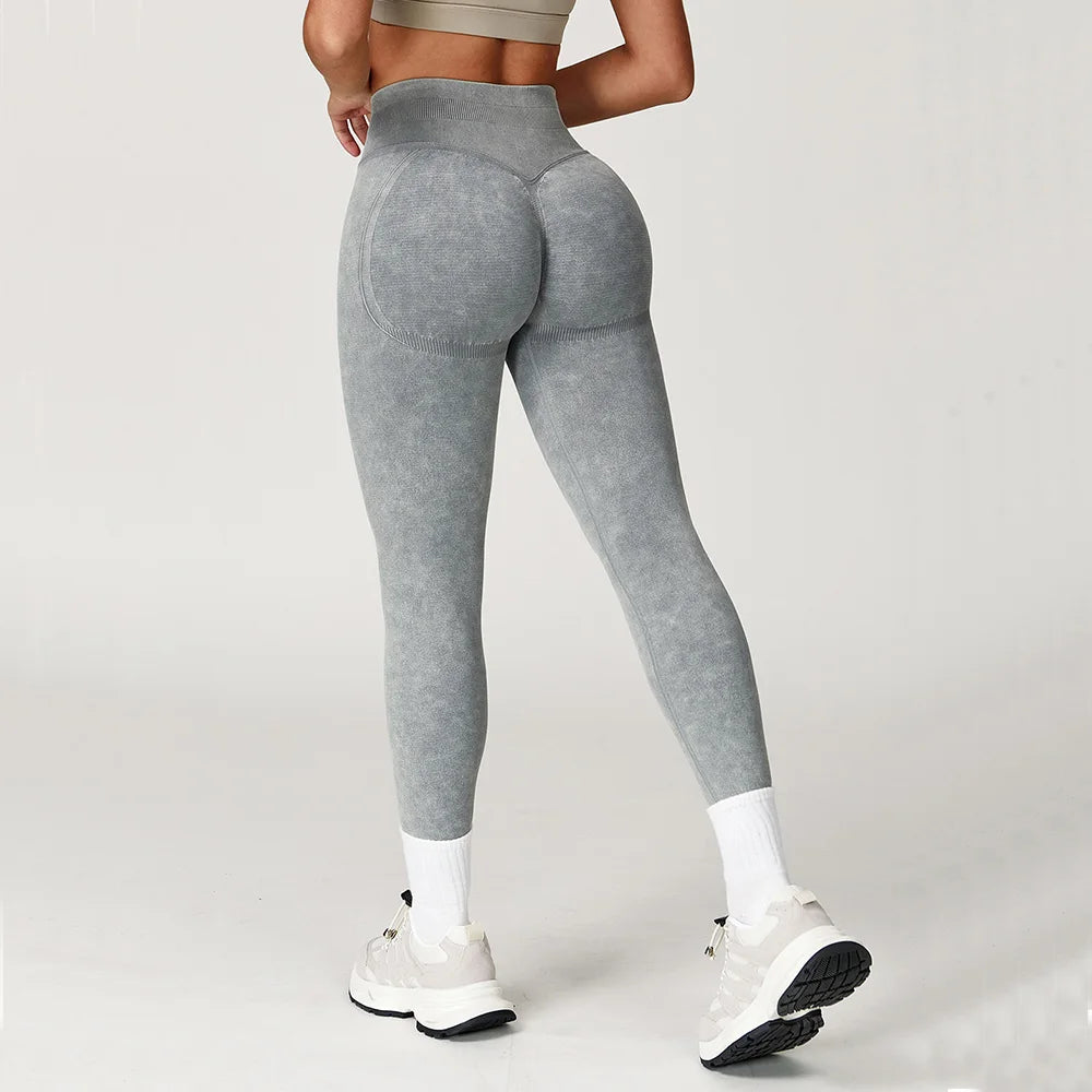 High Waisted Ribbed Yoga Pants