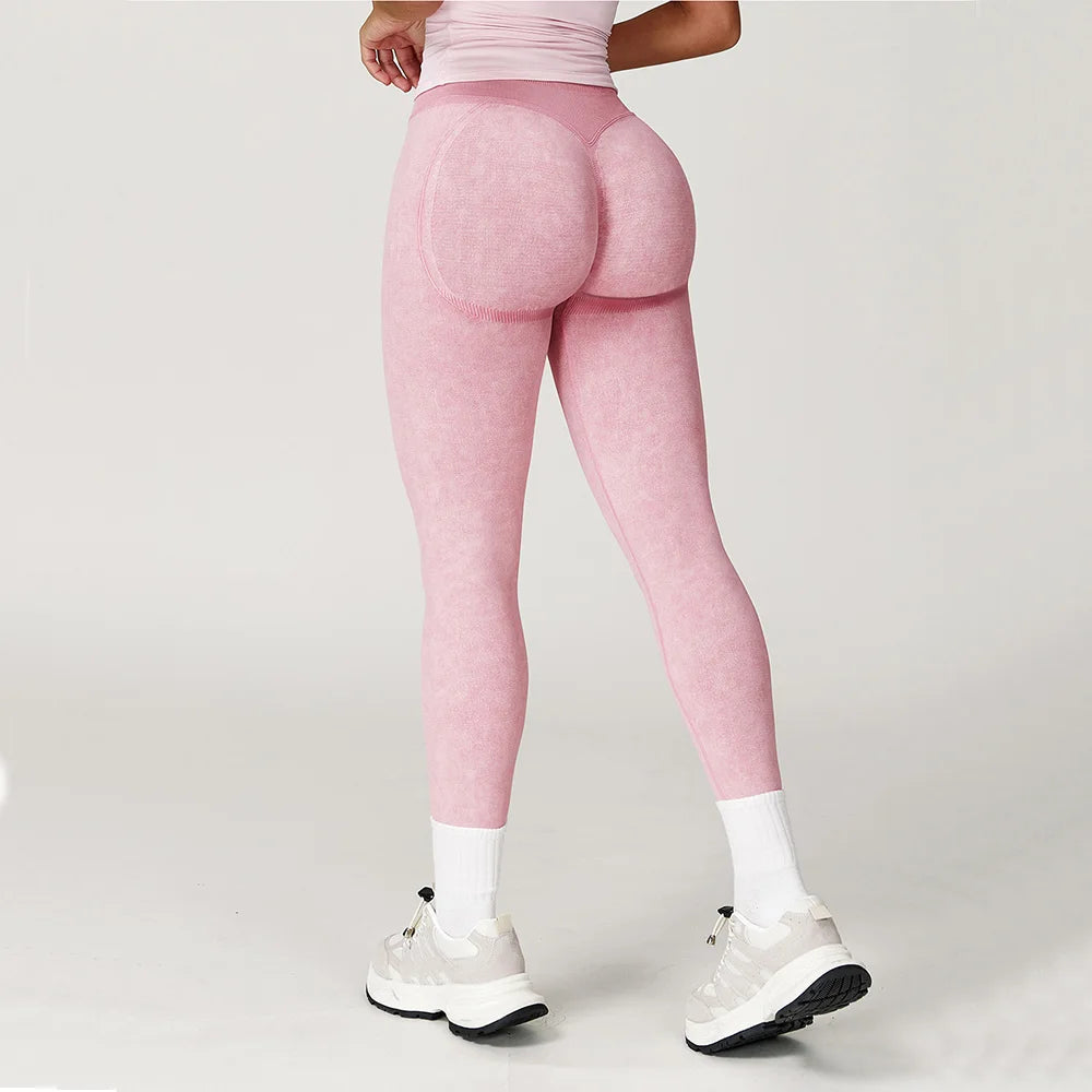 High Waisted Ribbed Yoga Pants