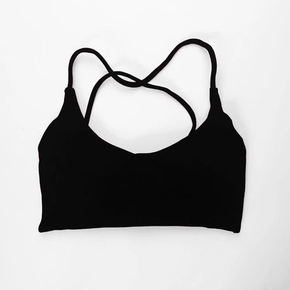 NCLAGEN Twist Back Bra High Support Sports Top Women Gym Wear Workout  Push-up Seamless Yoga Underwear Fitness Running