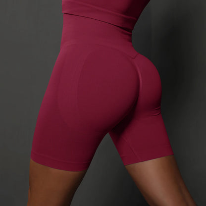 Yoga Shorts Women Sports Shorts Seamless Gym Workout Shorts High Waist Push Up Fitness Sports Shorts Cycling Shorts