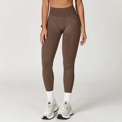 High Waisted Ribbed Yoga Pants