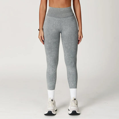 High Waisted Ribbed Yoga Pants
