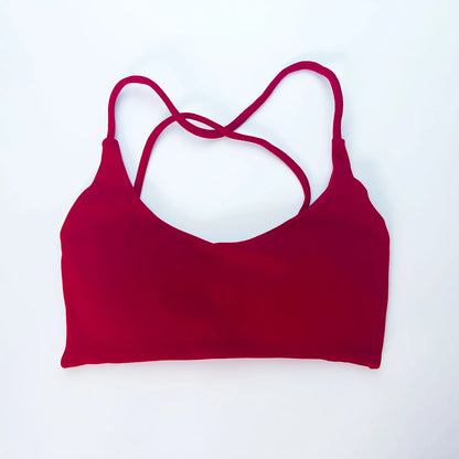 NCLAGEN Twist Back Bra High Support Sports Top Women Gym Wear Workout  Push-up Seamless Yoga Underwear Fitness Running