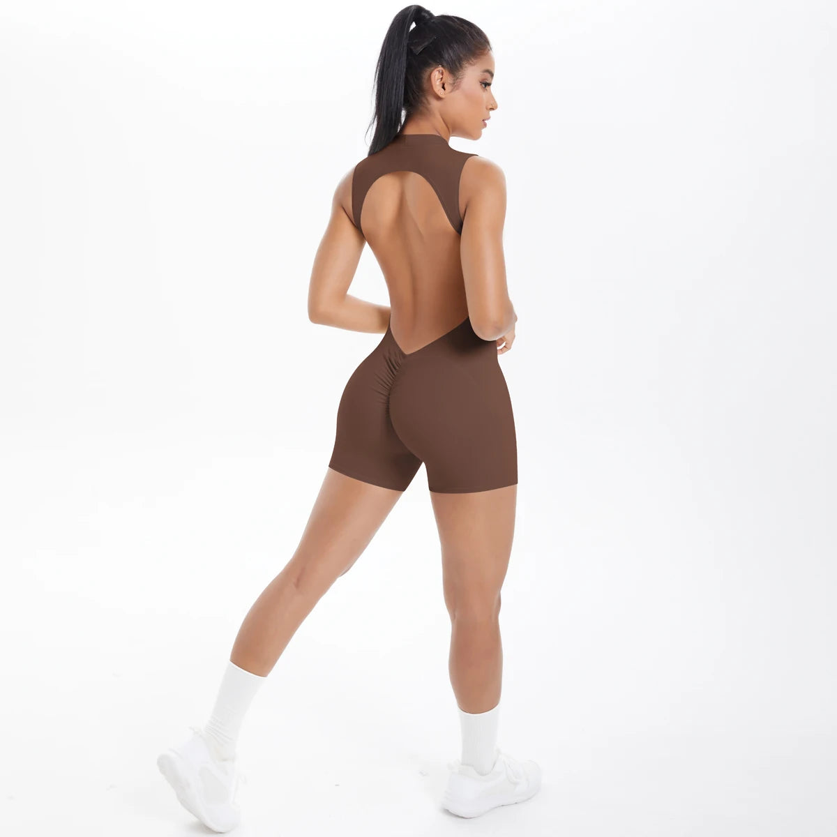 Sleeveless Backless Yoga Jumpsuit