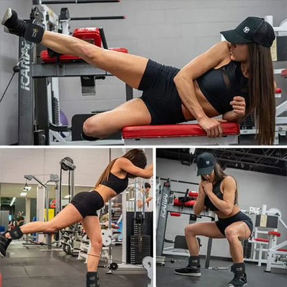 Ankle Strap for Cable Machines and Resistance Bands, Work Out Cuff Attachment for Home & Gym, Glute Workouts - Kickbacks