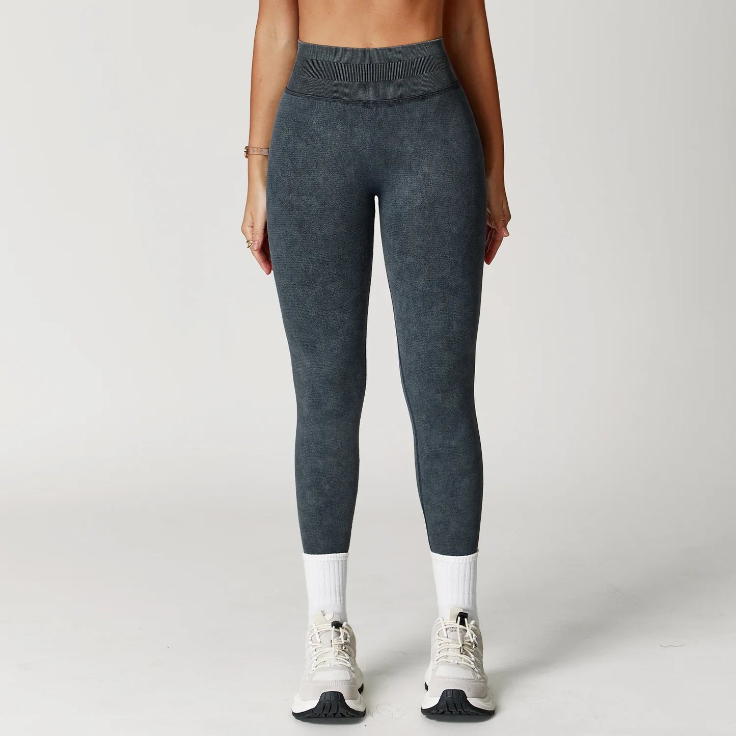 High Waisted Ribbed Yoga Pants