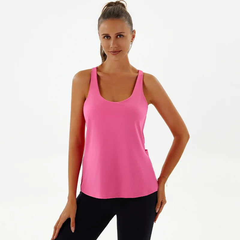 Yoga Top With Built In Bra