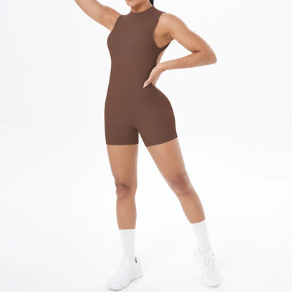 Sleeveless Backless Yoga Jumpsuit